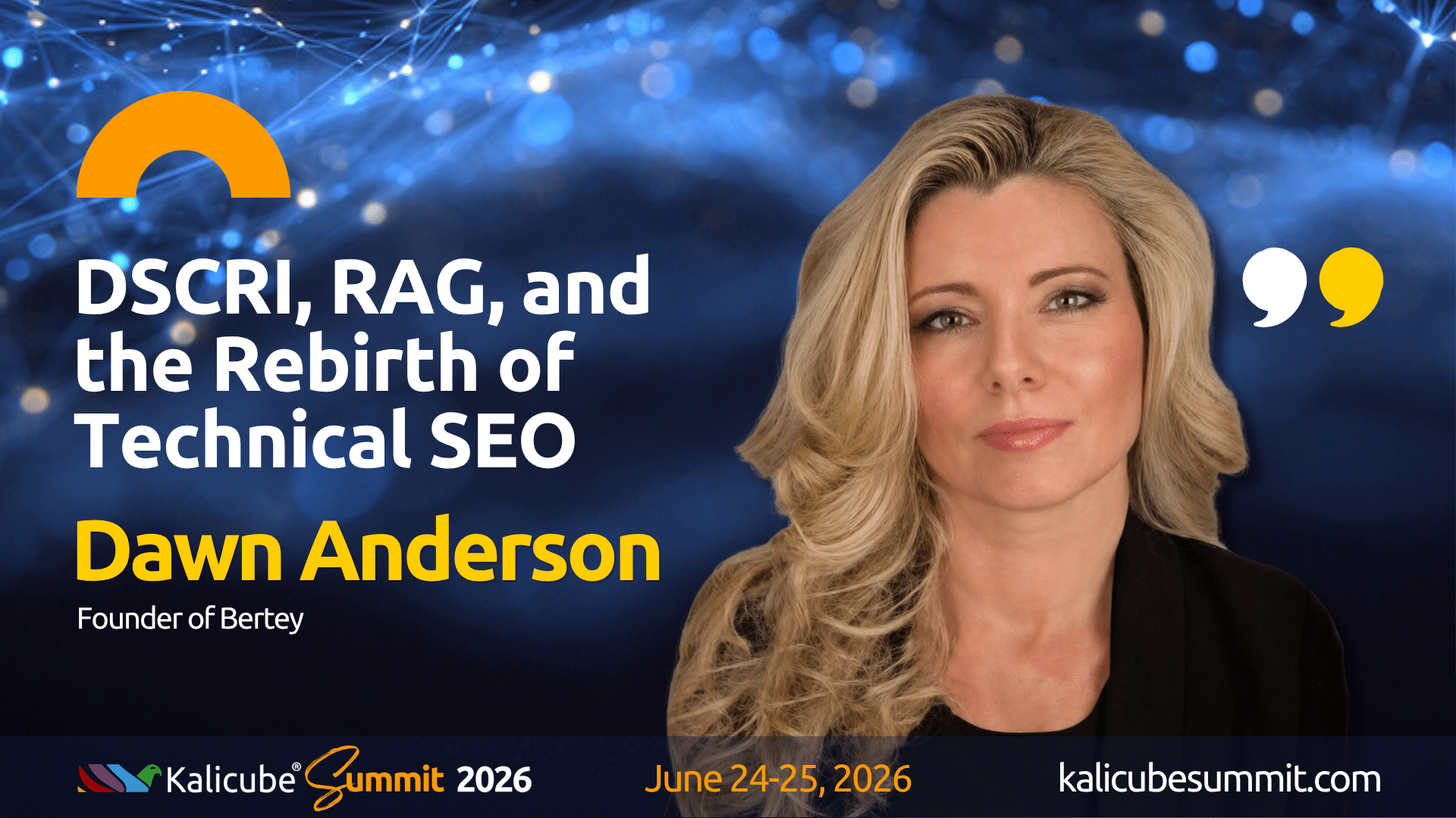 Dawn Anderson Kalicube Summit 2026 preview