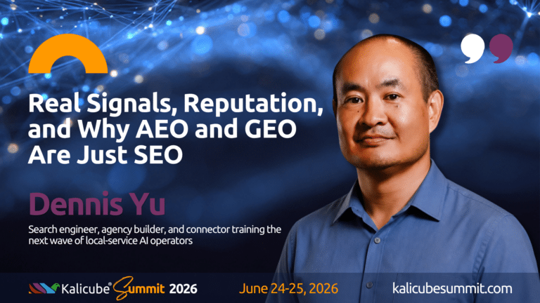 Dennis Yu Kalicube Summit 2026 preview