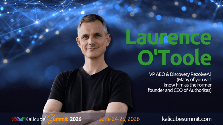 Laurence O'Toole Kalicube Summit 2026 about