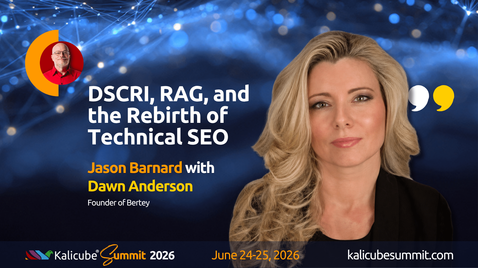 Dawn Anderson Kalicube Summit 2026 session