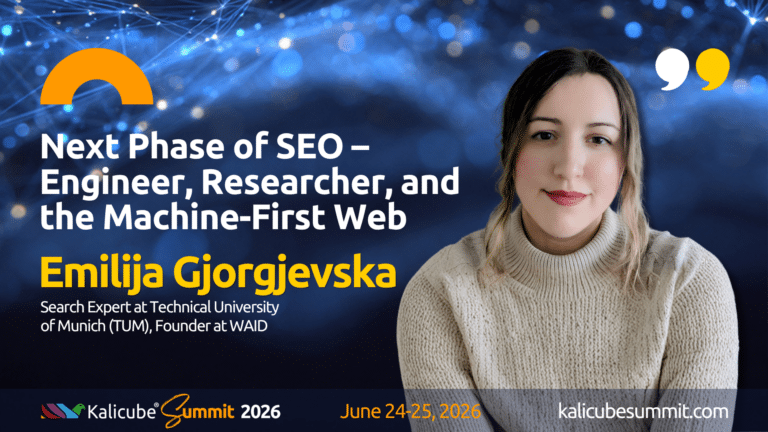 Emilija Gjorgjevska Kalicube Summit 2026 preview