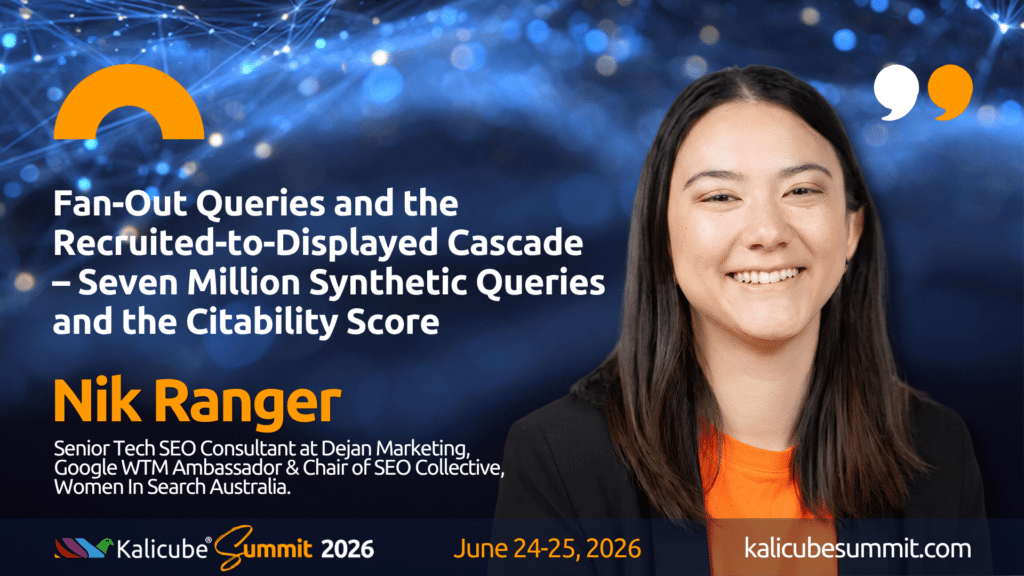 Nik Ranger Kalicube Summit 2026 preview