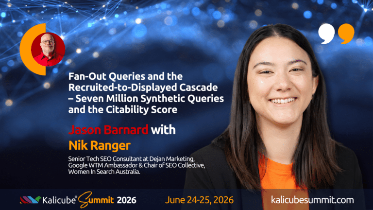 Nik Ranger Kalicube Summit 2026 session