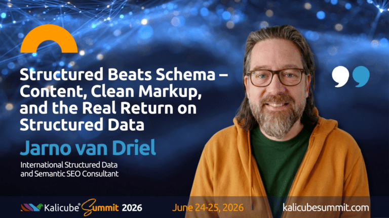 Jarno van Driel Kalicube Summit 2026 preview