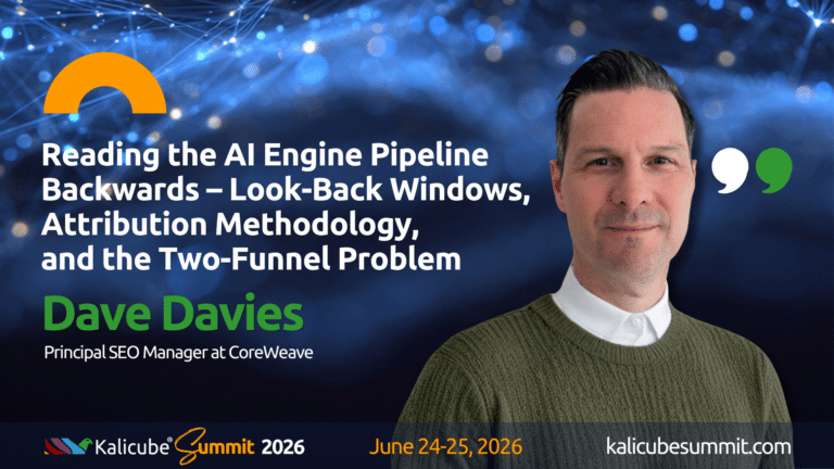 Dave Davis Kalicube Summit 2026 preview