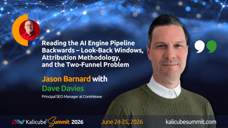 Dave Davis Kalicube Summit 2026 session