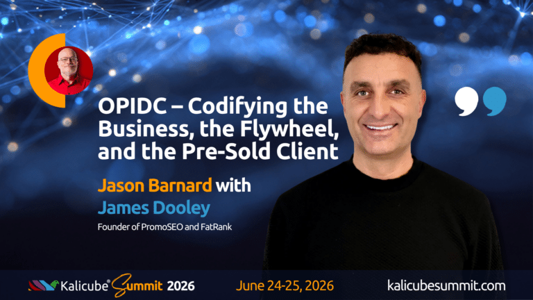 James Dooley Kalicube Summit 2026 session