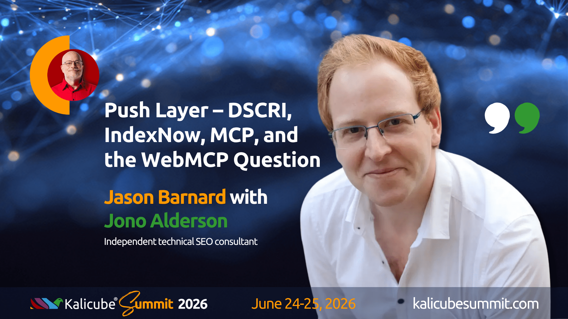 Jono Alderson Kalicube Summit 2026 session