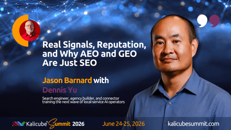 Dennis Yu Kalicube Summit 2026 session