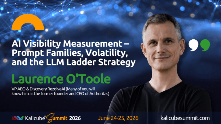 Laurence O'Toole Kalicube Summit 2026 preview