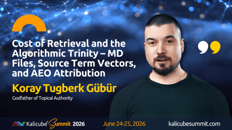 Koray Tugberk Gubur Kalicube Summit 2026 preview